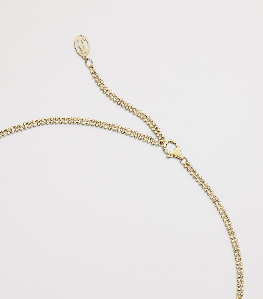 Mixed Gold and Diamond Trinity Necklace MIXED GOLD Image 6