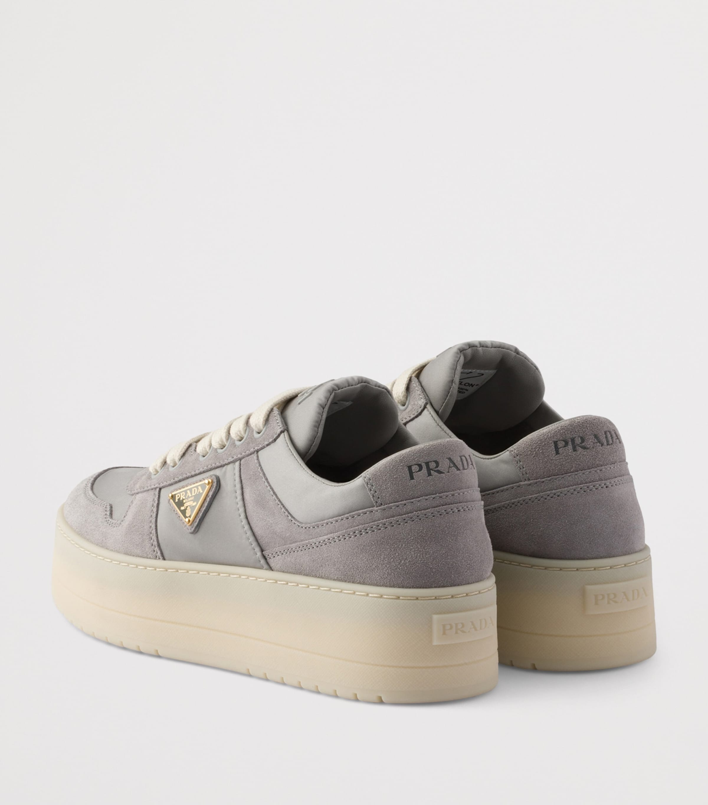 Suede and Re-Nylon Downtown Sneakers F073X Image 4