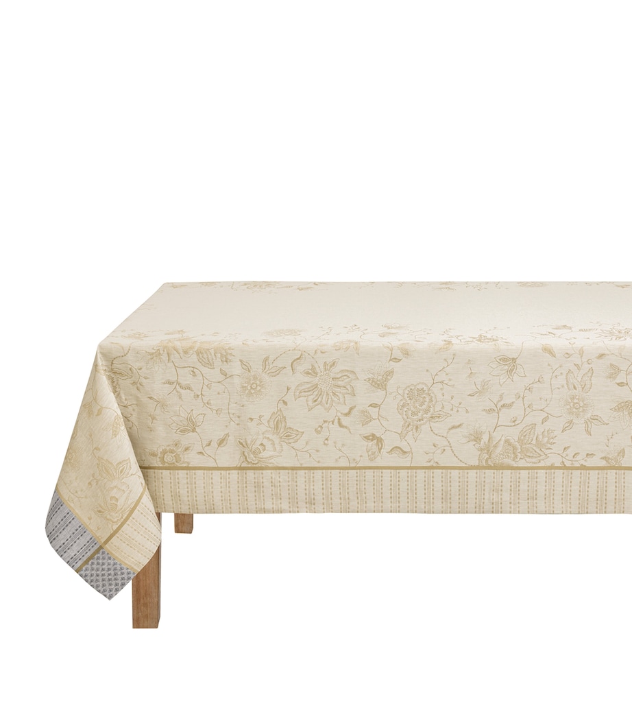 Le Jacquard Français Linen Été Indien Tablecloth (175cm x 320cm) Beige Image 1