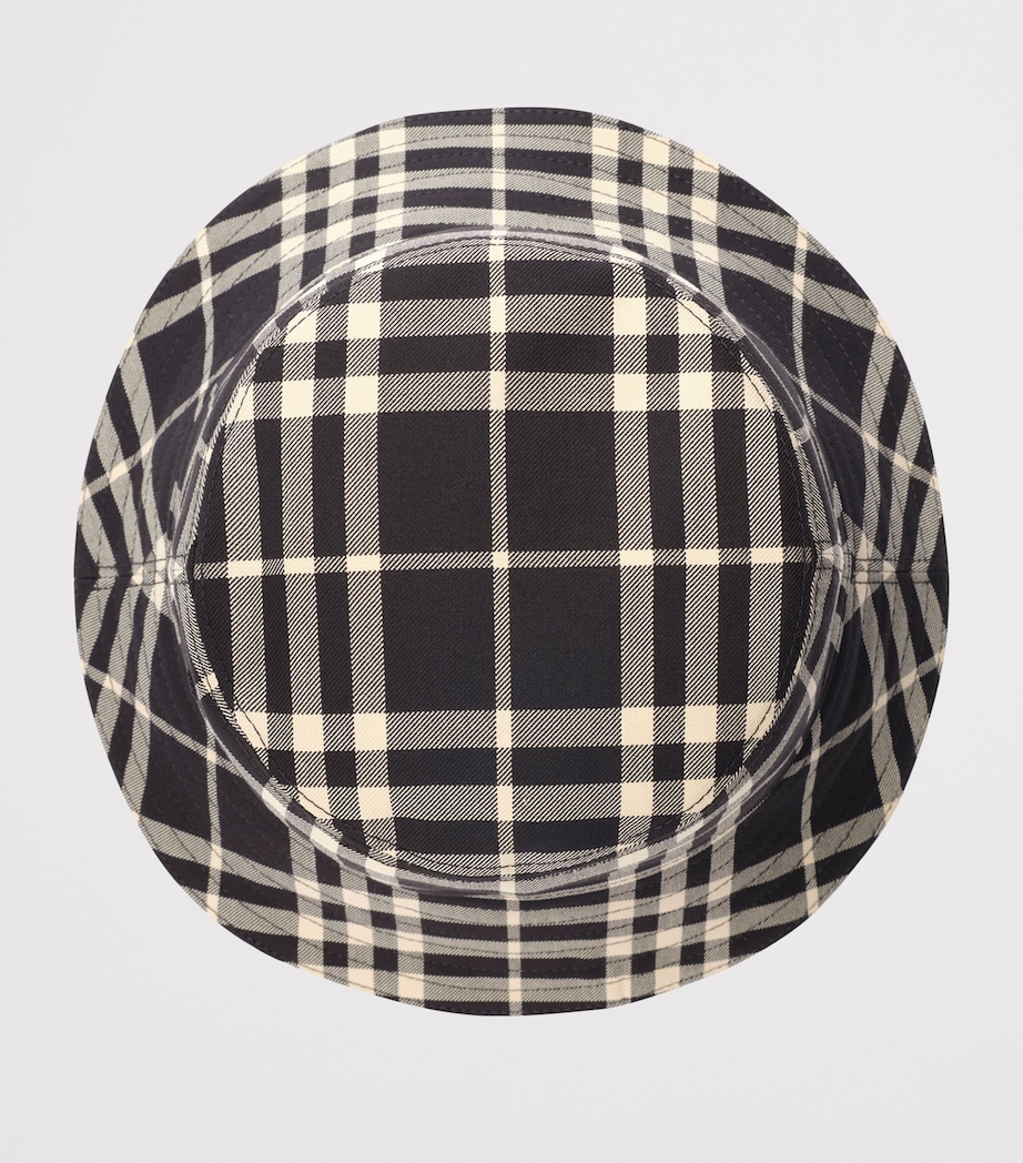 Burberry Cotton Check Bucket Hat Black/calico Ip Chk Image 2