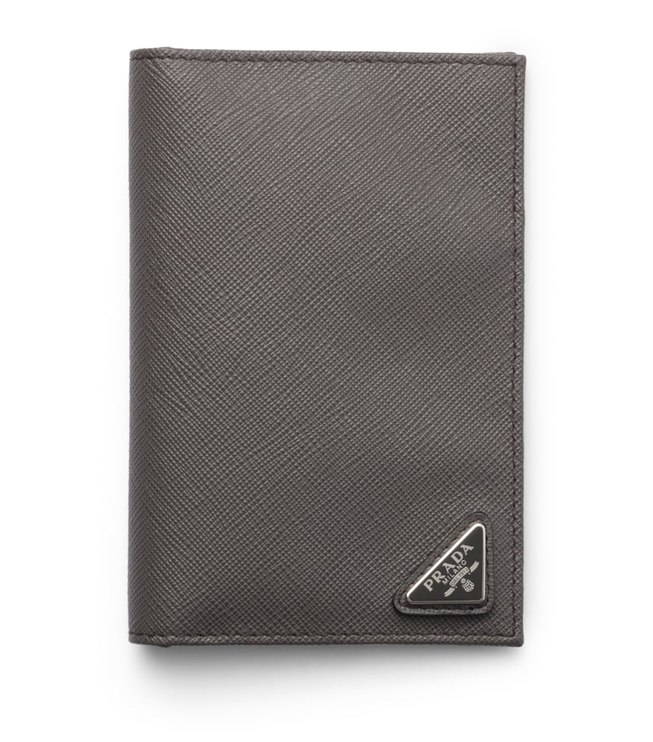 Saffiano Leather Logo Passport Holder F0170 Image 1