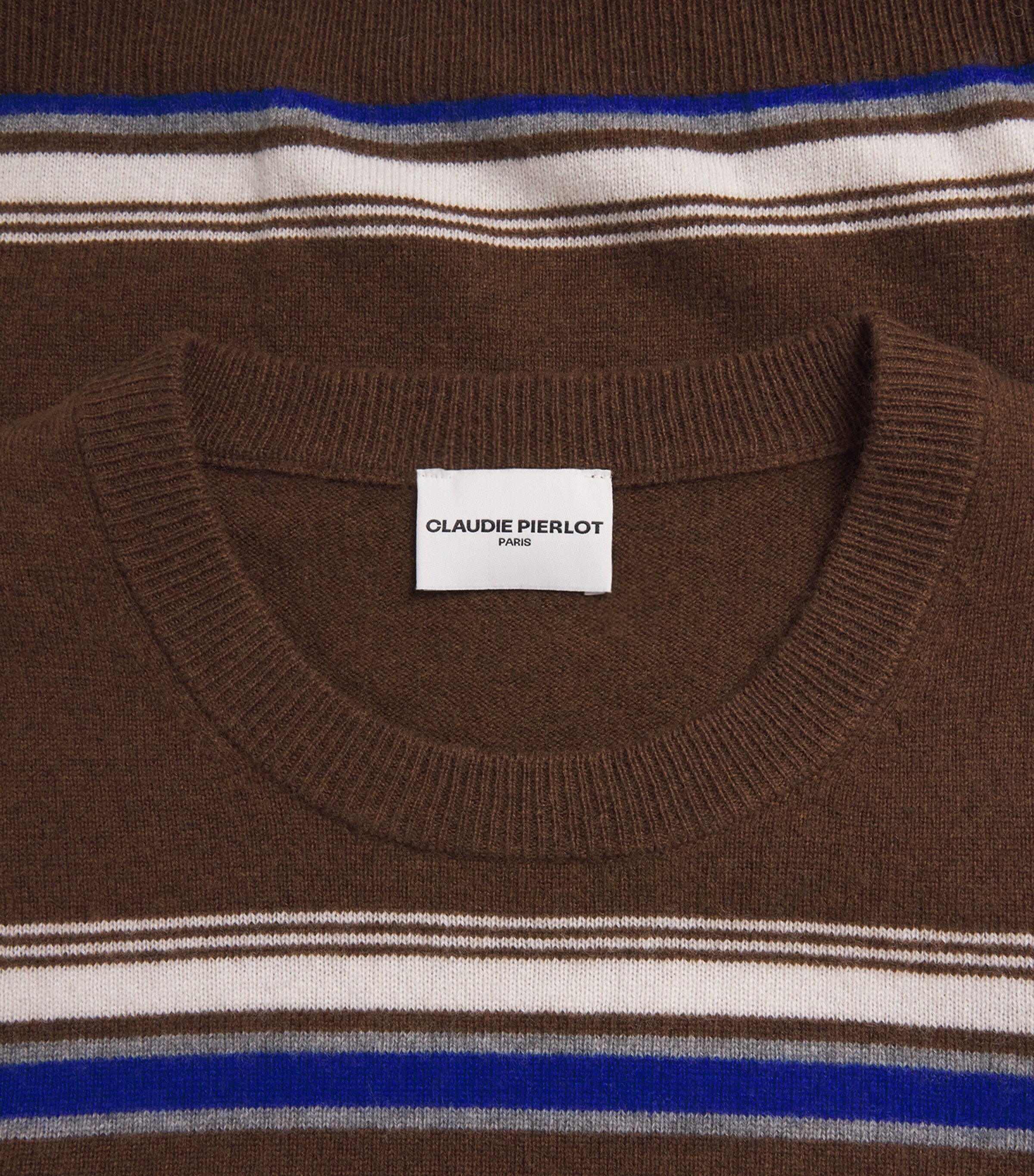 Claudie Pierlot Womens Wool-Cashmere Stripe Sweater Multicolored Image 6
