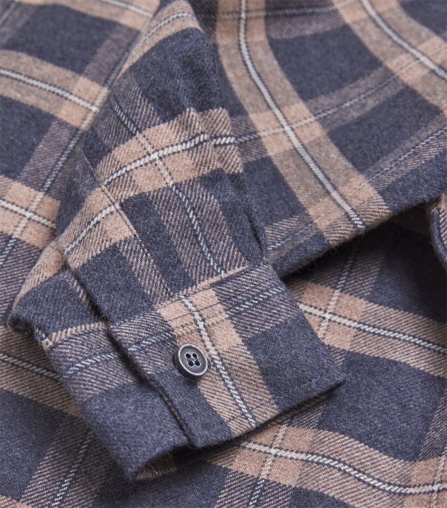 Cotton Check Shirt (2-14 Years) 175TEAK BROWN Image 3