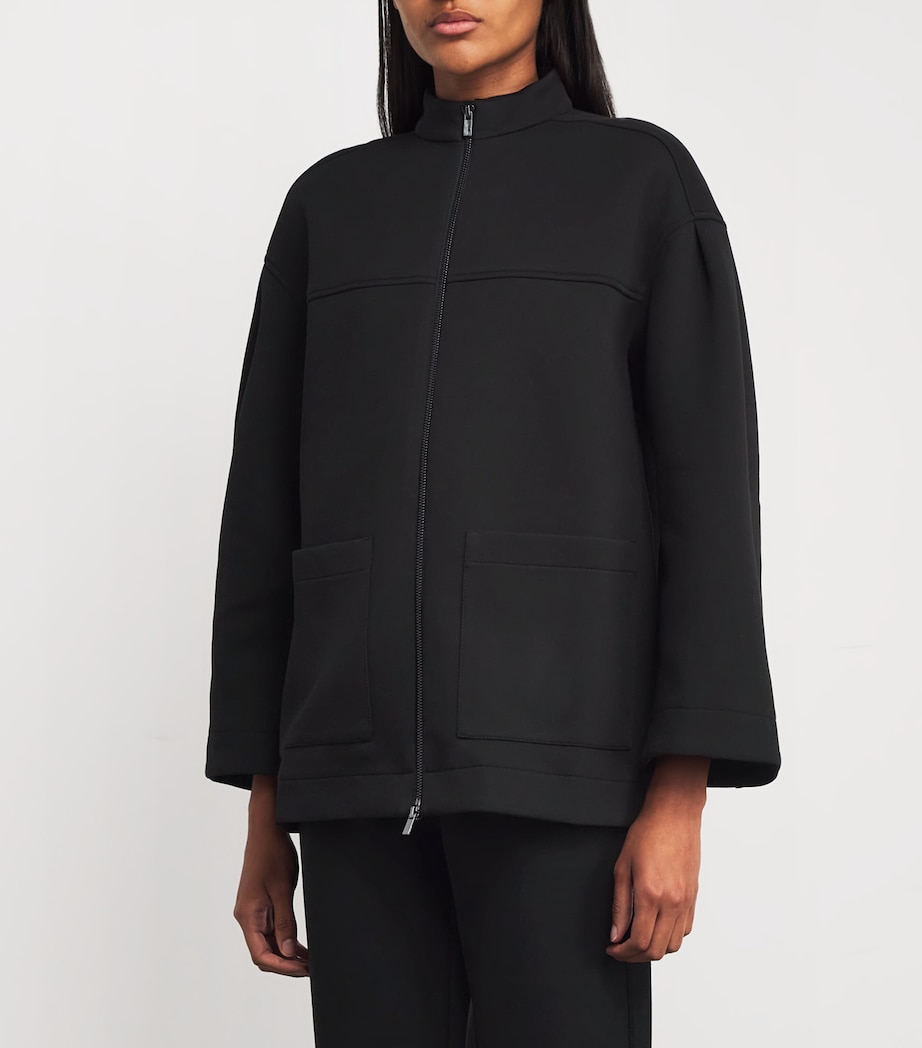 Cadice Zip-Up Jacket BLACK Image 3