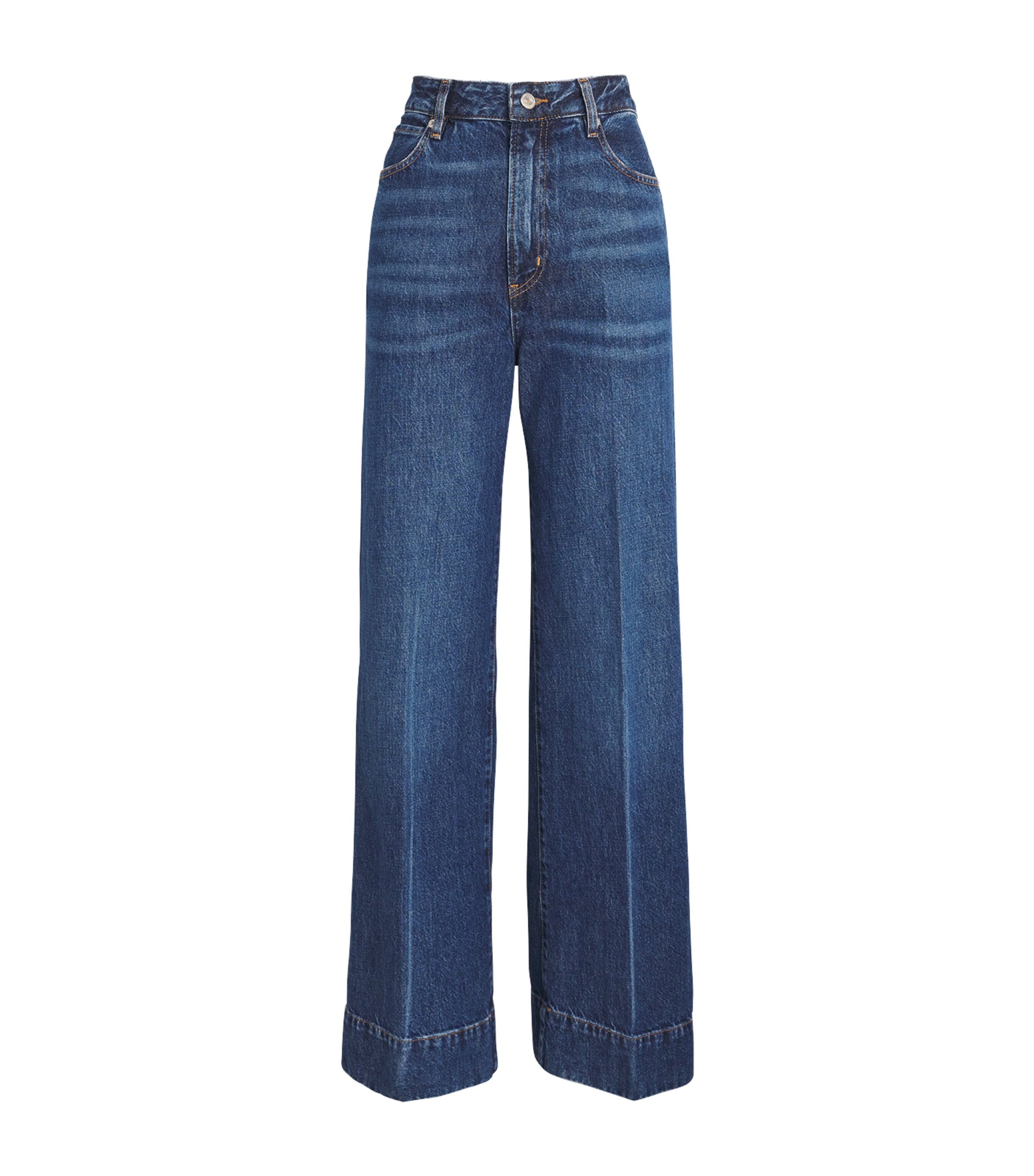 Frame The Slice Flared Jeans In Blue