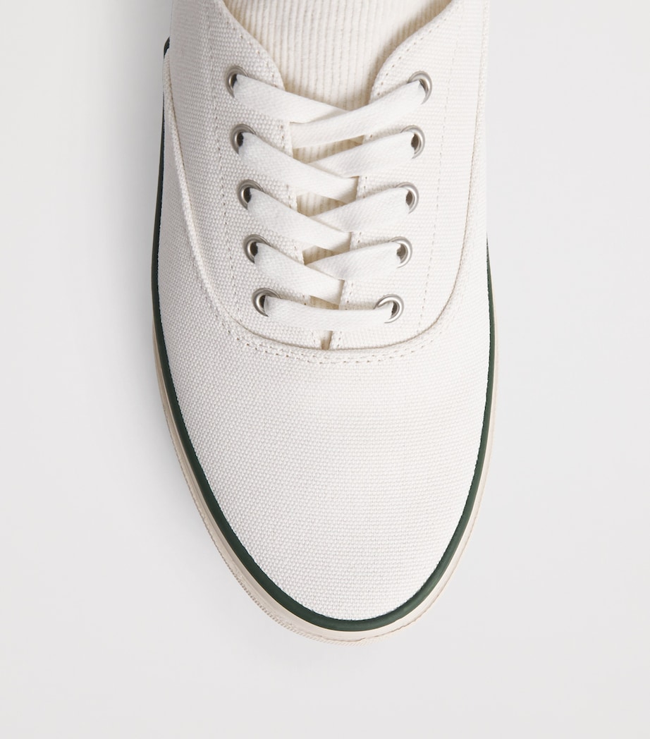 Barbour x Paul Smith Embroidered Low-Top Sneakers Off Image 7