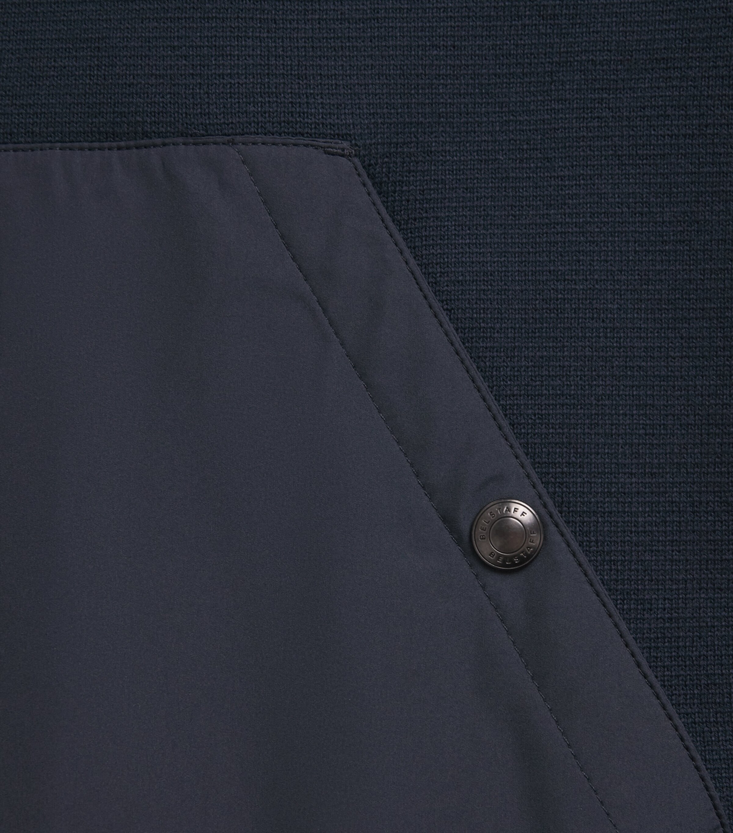 Belstaff Mens Cotton Hooded Zip-Up Cardigan Dark Inkdkink Image 6