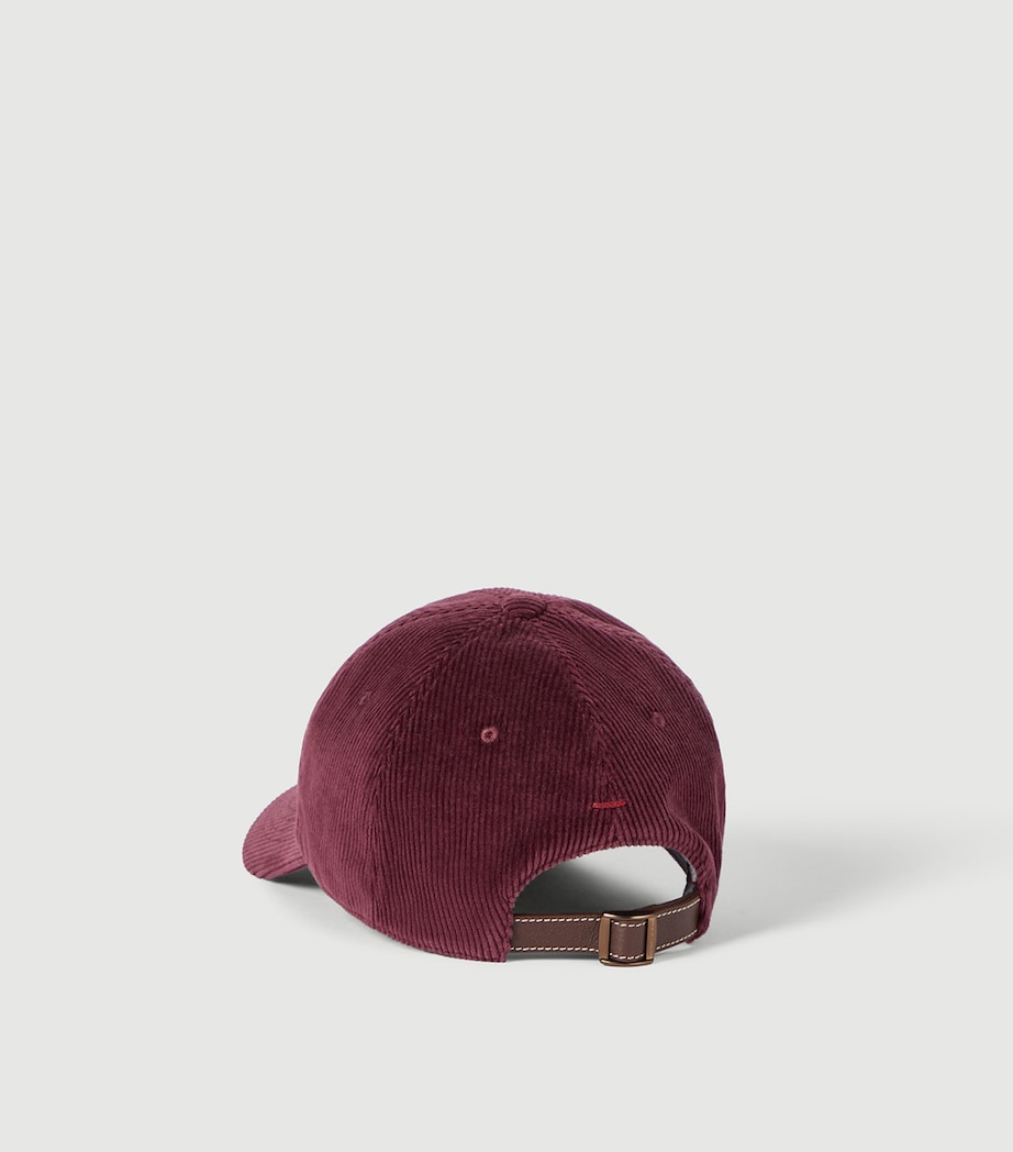 Brunello Cucinelli Cotton-Cashmere-Blend Corduroy Cap Image 3
