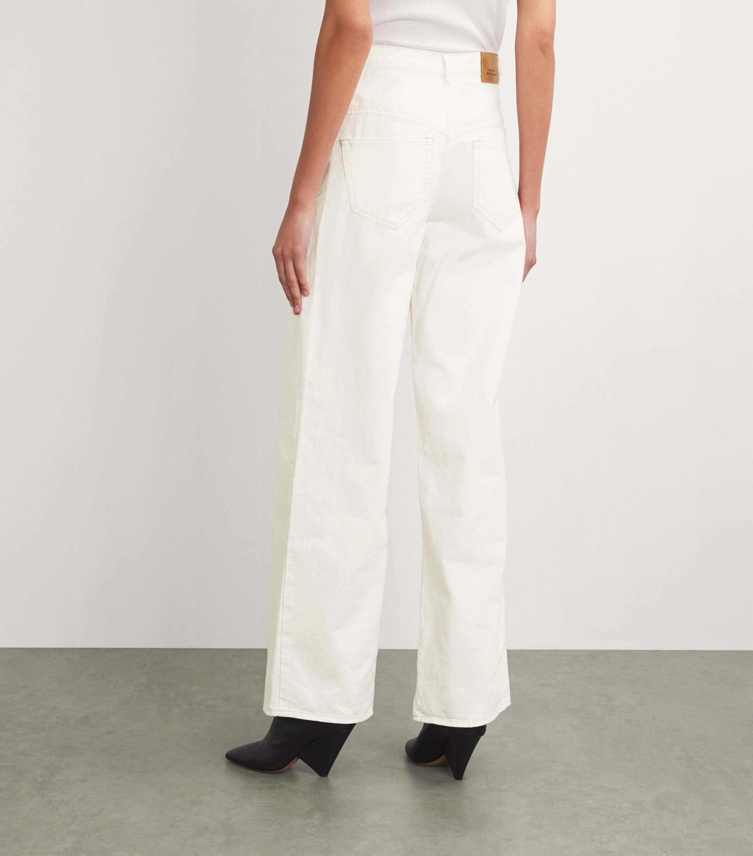 Flared Lemony Jeans 20WH WHITE Image 4