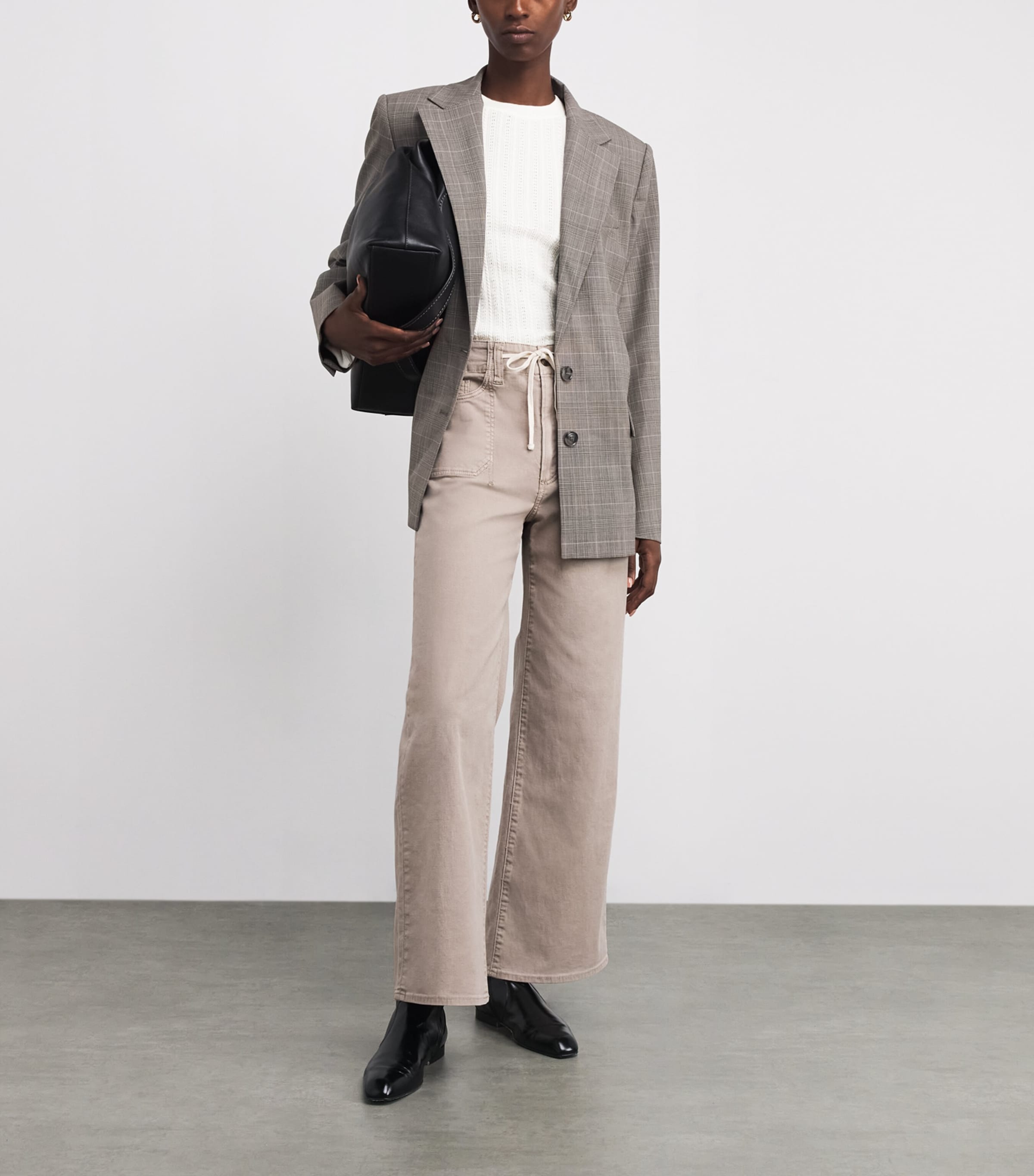 Organic Cotton-Blend Pointelle Ophelia Top IVORY Image 2