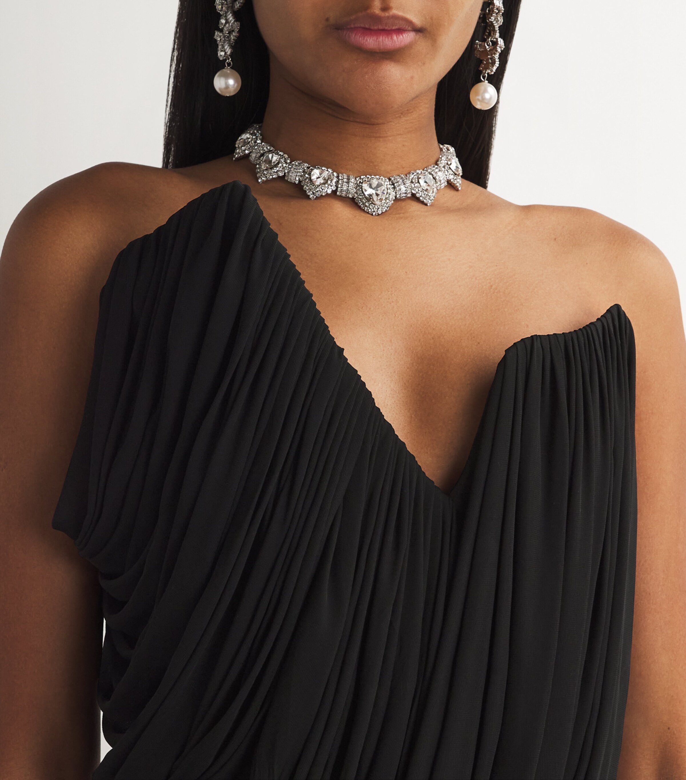 Amend Drape Mini Dress BLACK JERSEY Image 4