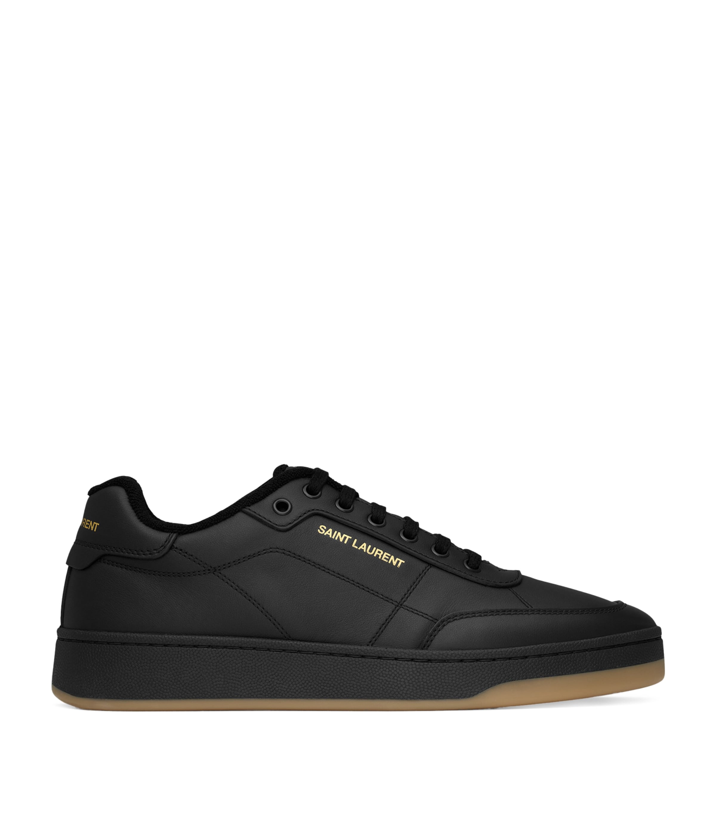 Saint Laurent Court Classic Sl/10 Sneakers In Black