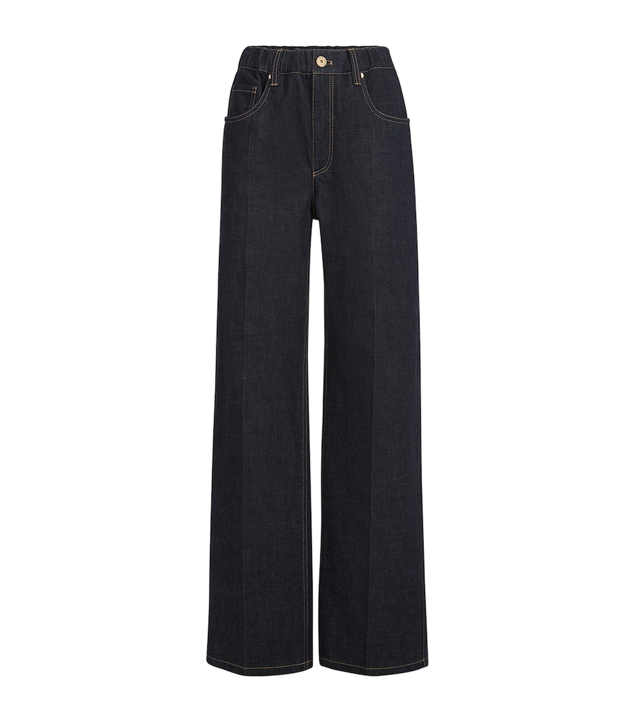 Brunello Cucinelli Womens No-Fade Loose Jeans Image 1