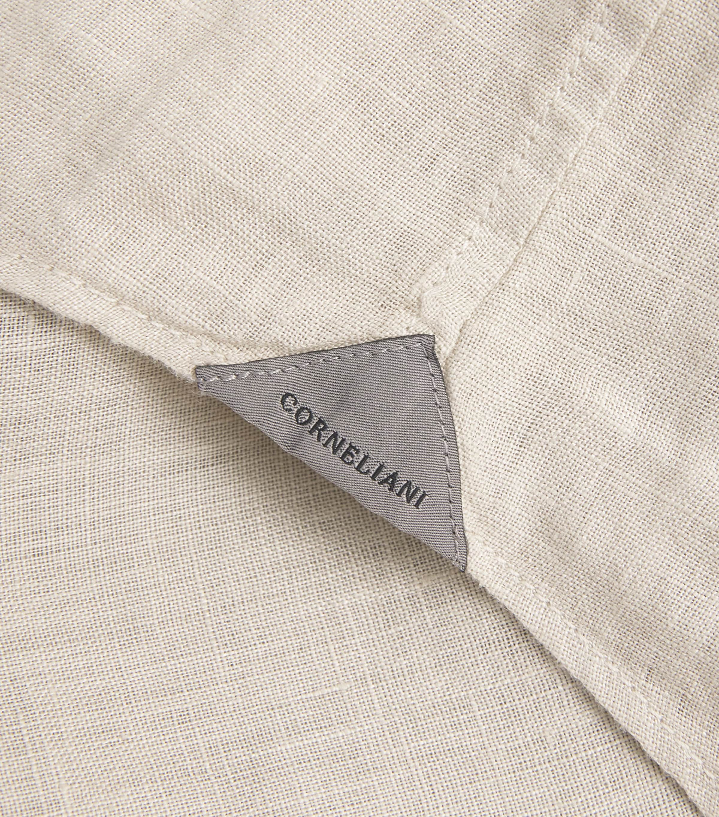 Corneliani Mens Linen Shirt Grey Piece Image 6