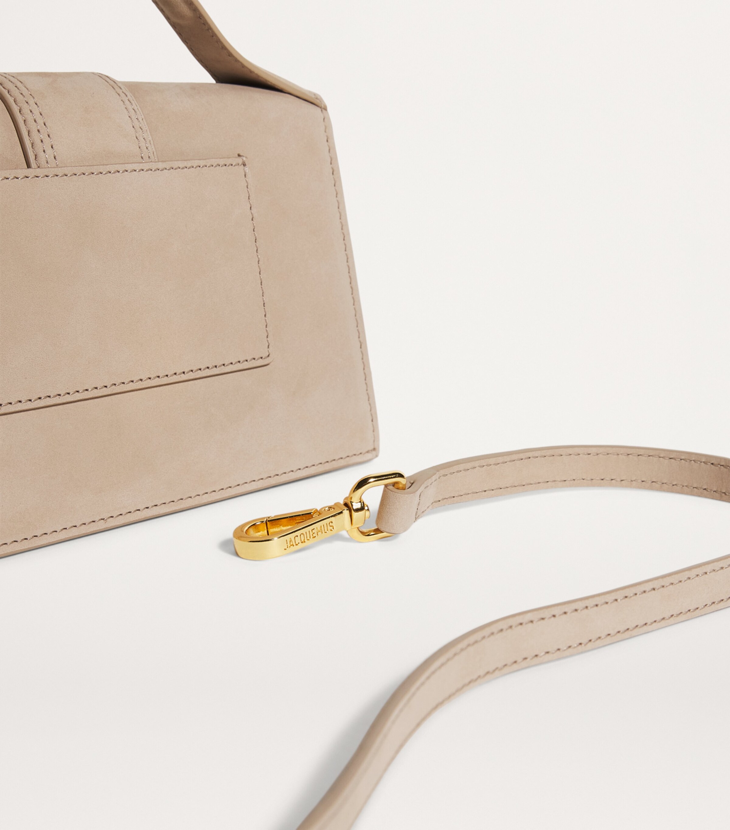 Jacquemus Beige Suede Le Grand Bambino Top-Handle Bag | Harrods VE