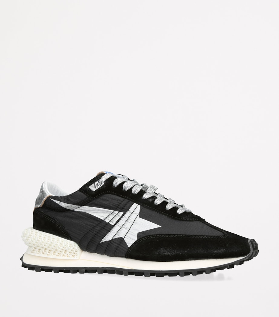 Golden Goose Mens Marathon Runner Sneakers Black/comb Image 3