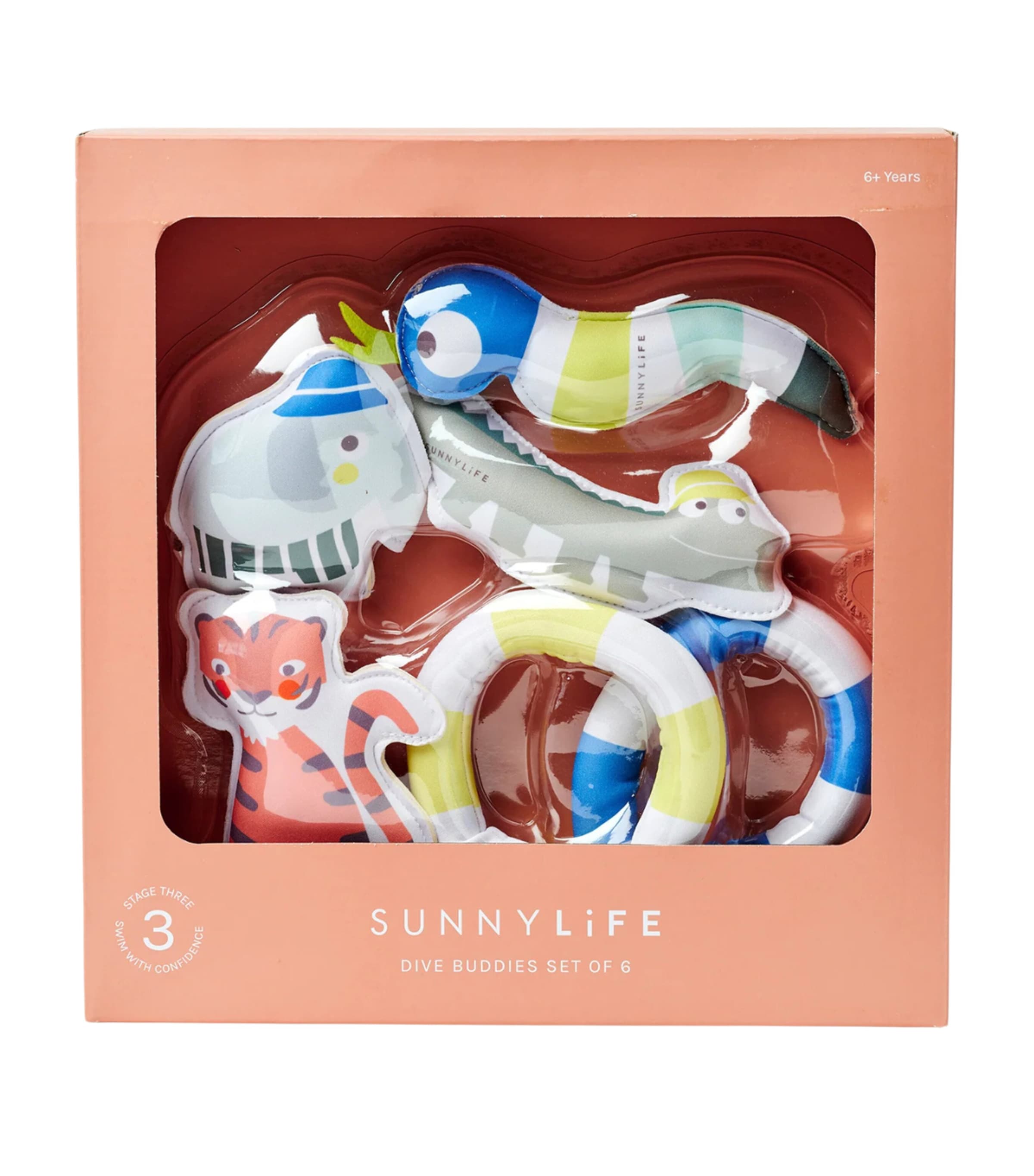 Sunnylife Kids Into the Jungle Dive Buddies (Set of 6) Multicolour Image 5