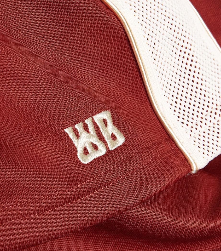 Stripe Motion Shorts RUST / IVORY Image 5