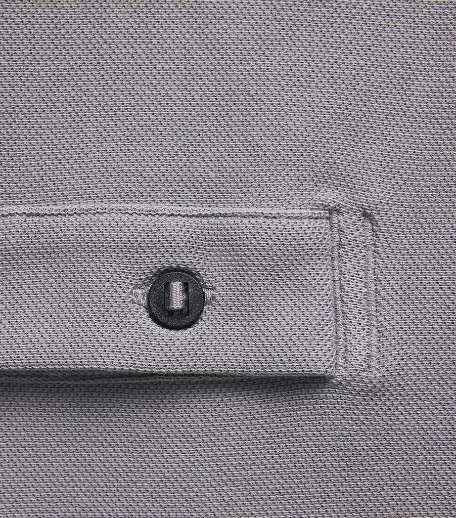 Canada Goose Mens Logo Beckley Polo Shirt Stratus Grey Image 5