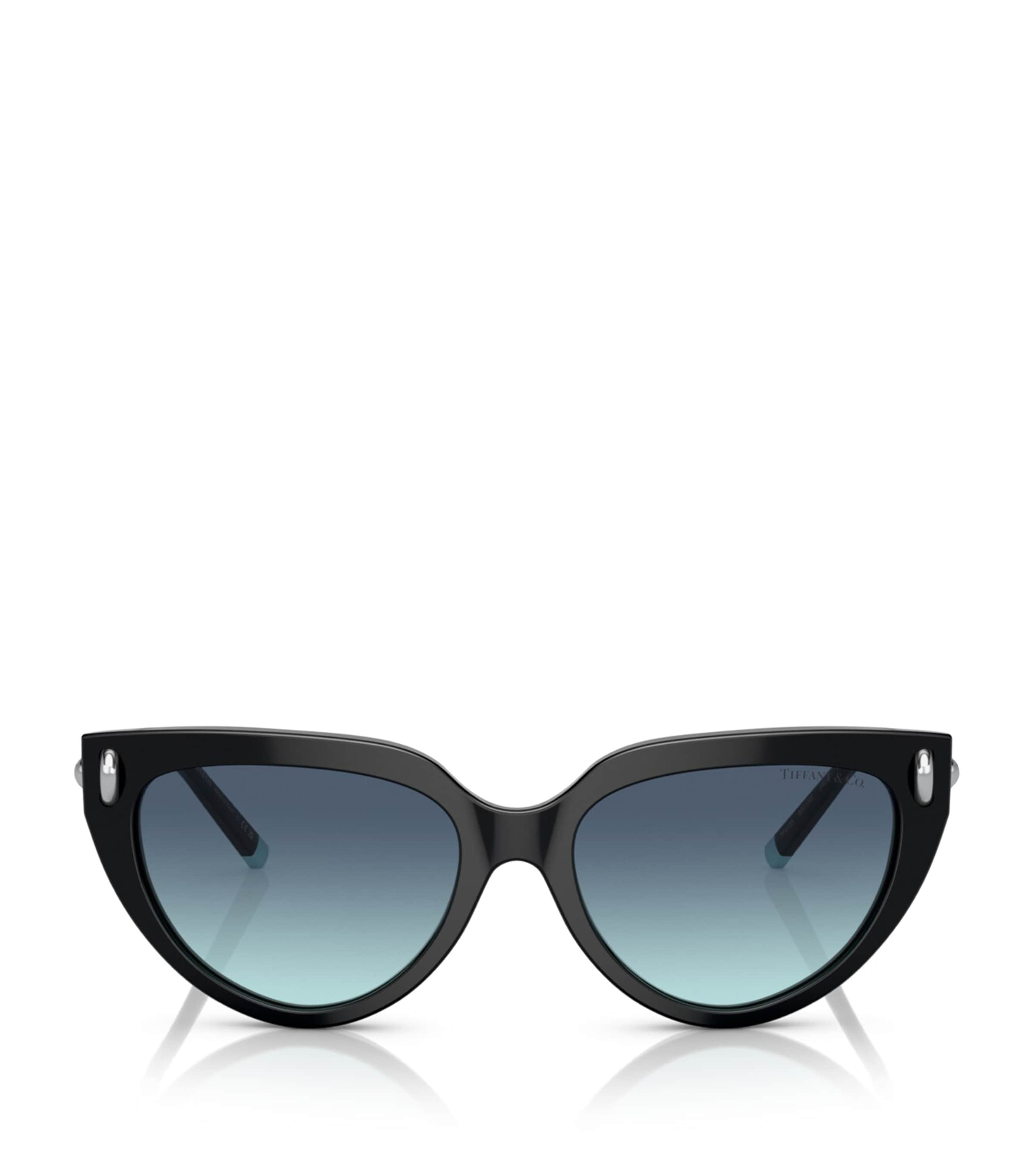 Tiffany & Co Tf4195 Cat Eye Sunglasses In Black