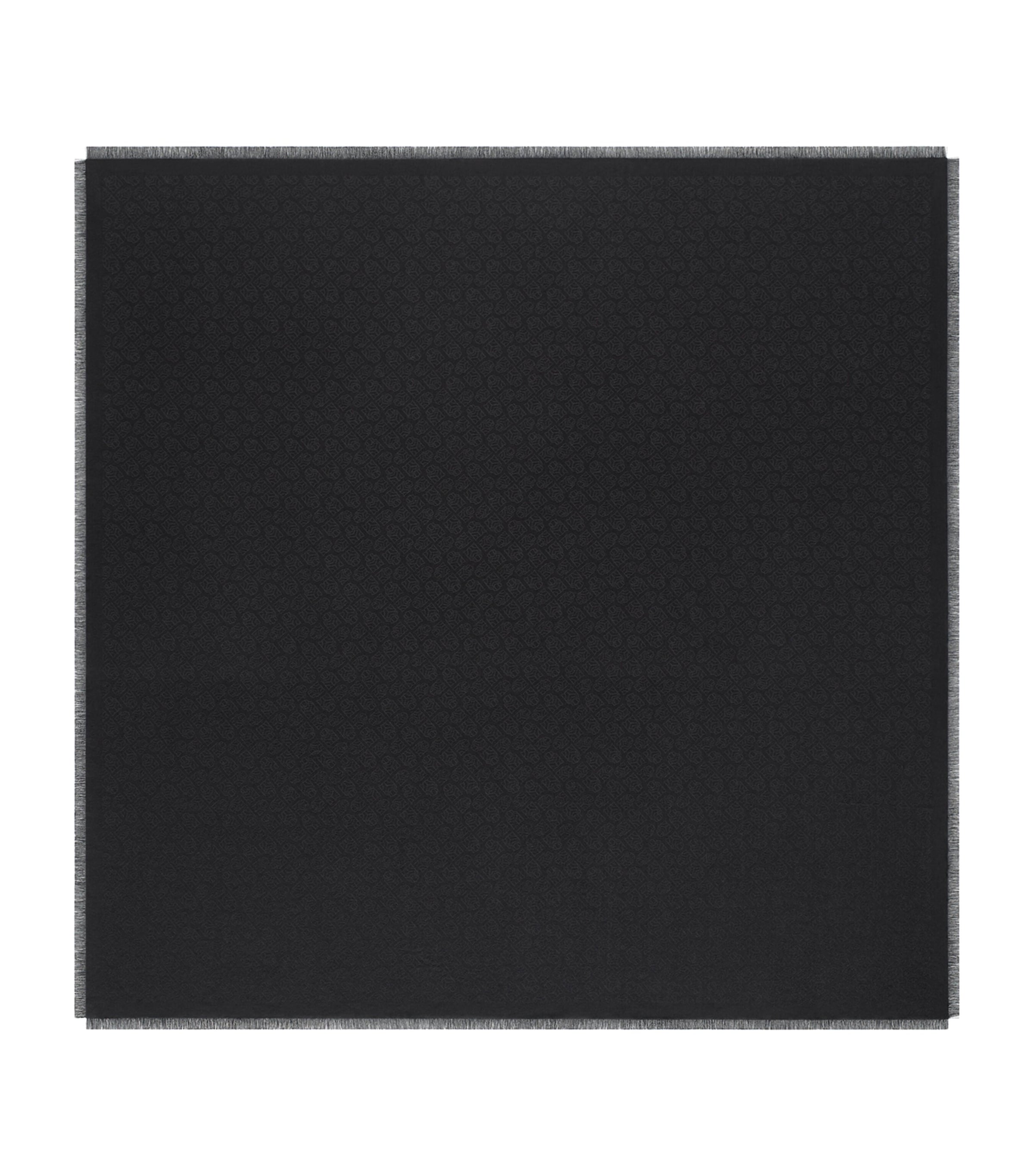 Cartier Cashmere-Wool-Silk Panther Shawl Scarf Black Image 1