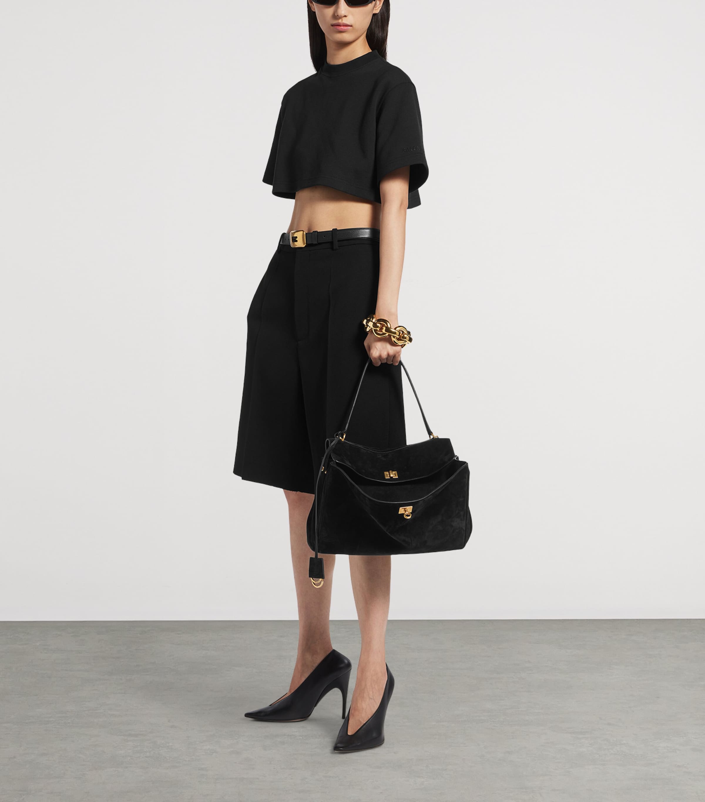 Balenciaga Medium Suede Rodeo Shoulder Bag Image 2