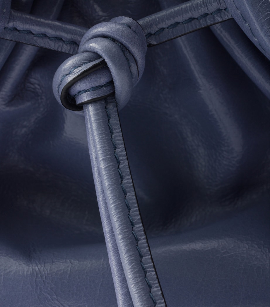 Prada Medium Leather Bonnie Top-Handle Bag Blue Image 6