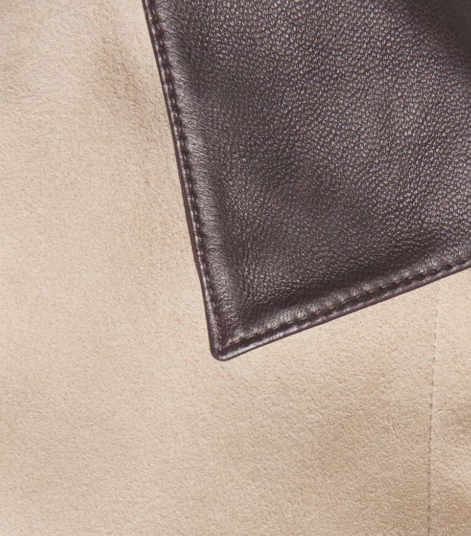 Suede Trucker Jacket E0L TAN Image 6