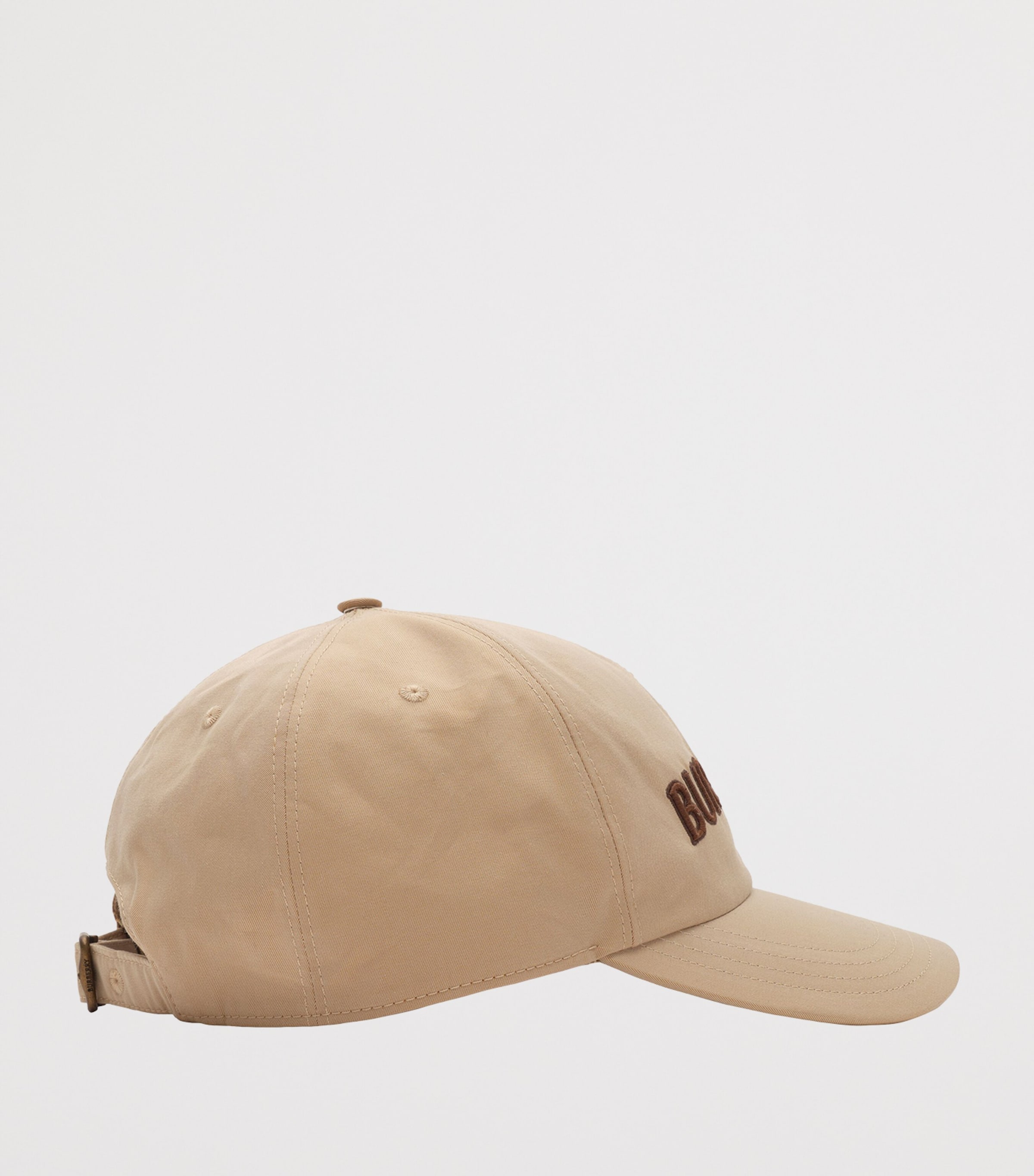 Burberry Cotton Gabardine Logo Cap Flax Image 2
