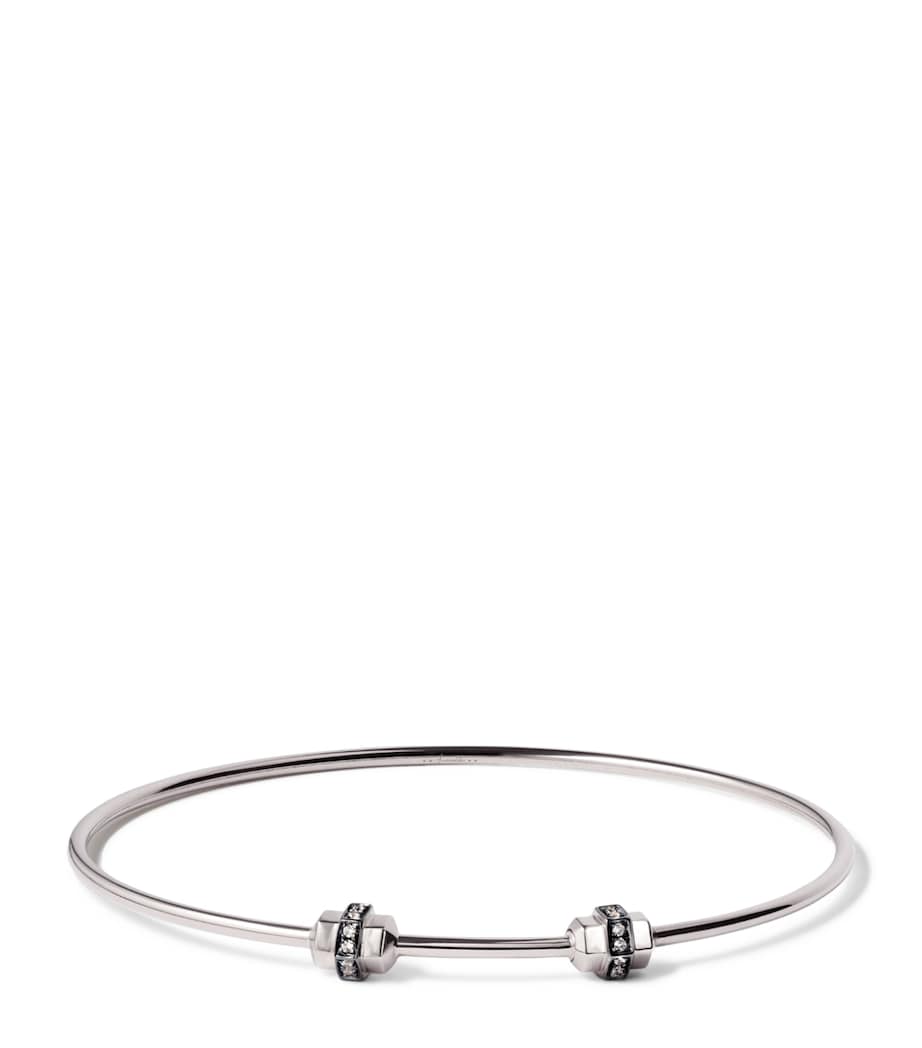 Small-Medium White Gold and Sapphire Mythology Bangle YELLOW GOLD Image 1