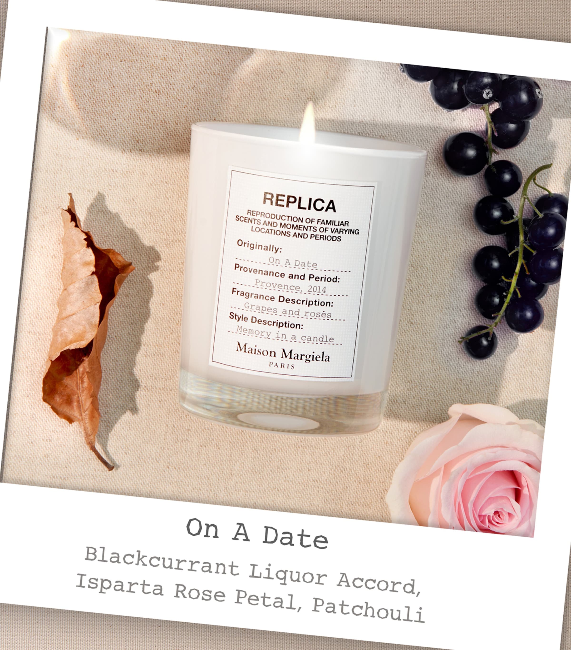 Replica On a Date Candle (185g) NO COLOUR Image 2