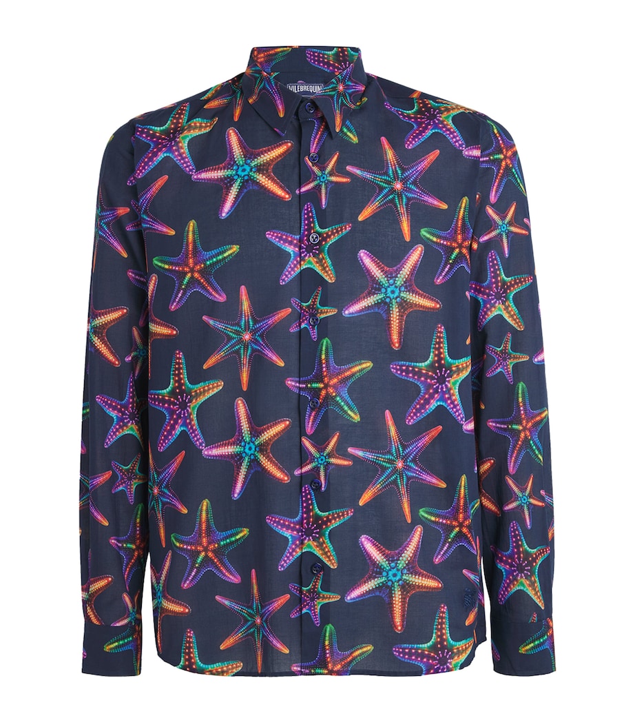 Cotton Disco Caracal Shirt 390-NAVY Image 1