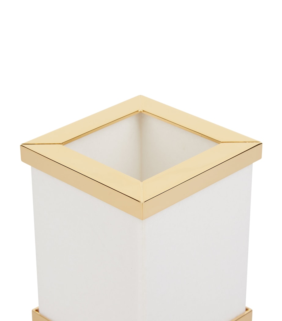 Marble Toilet Brush Holder WHITE Image 1