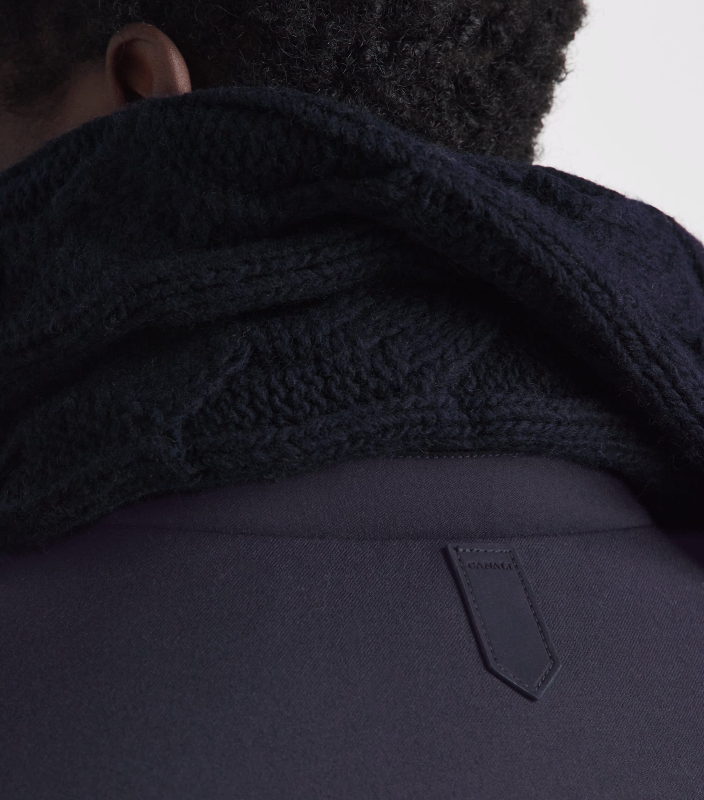 Canali Mens Wool Puffer Jacket Image 3