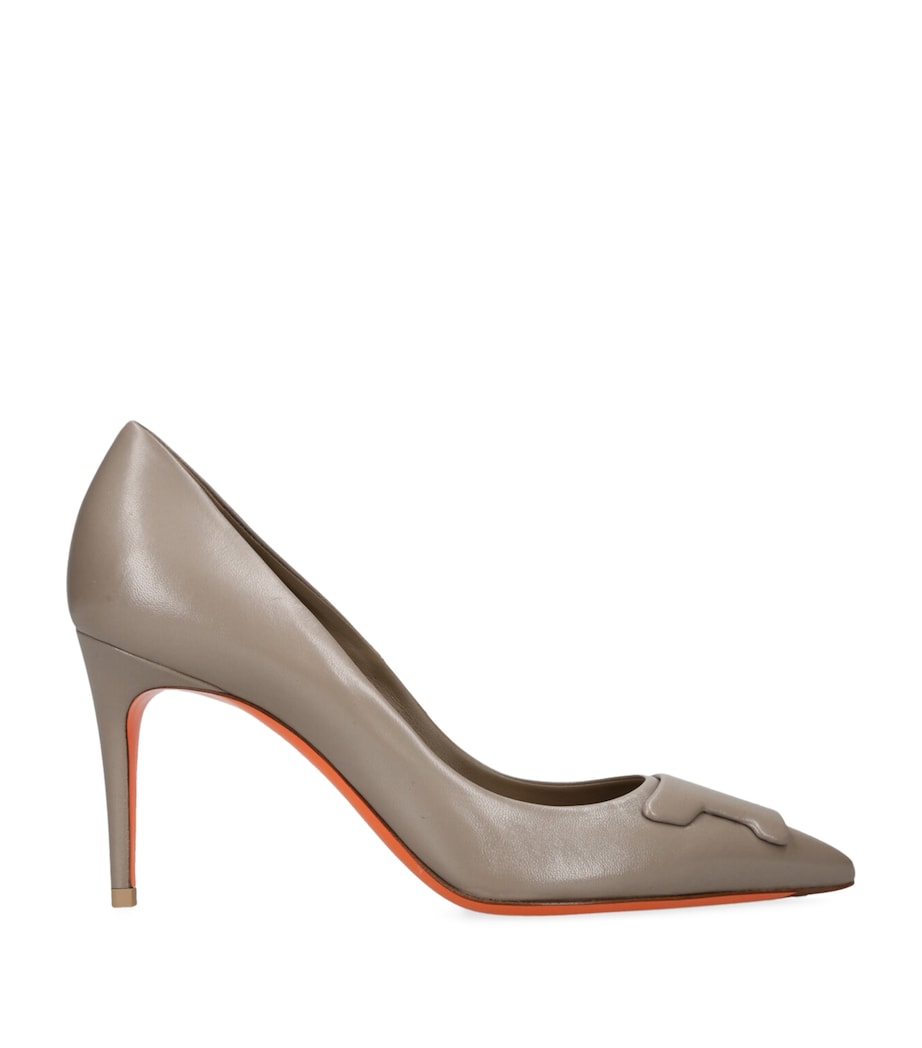 Leather Sibille Pumps 85 GREY Image 1