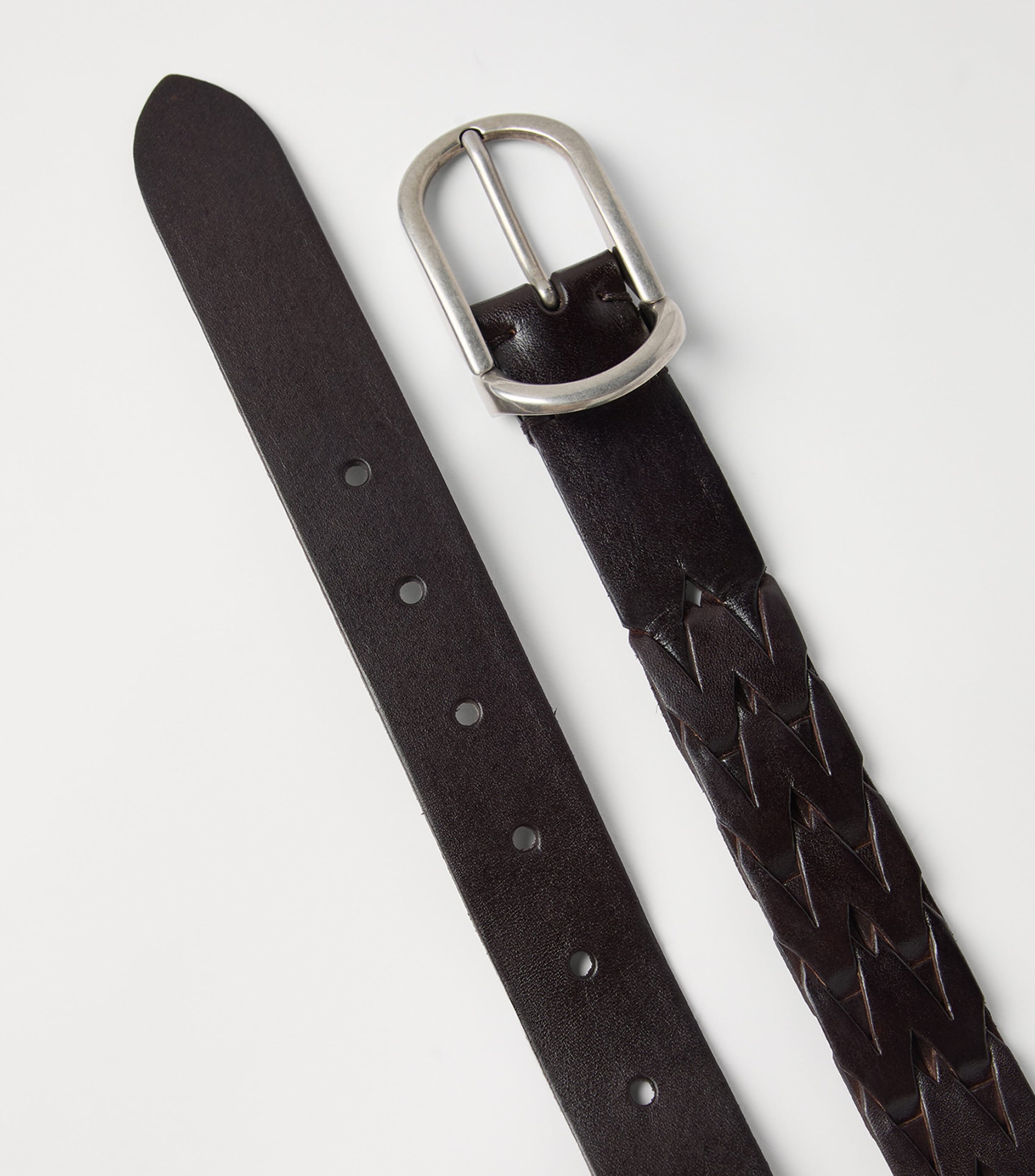 Woven Leather Belt C6074 Image 3