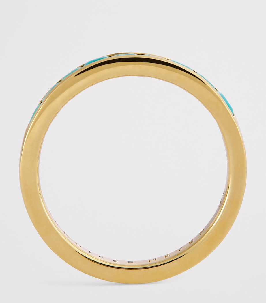 Yellow Gold and Turquoise Edith Ring YELLOW GOLD Image 3