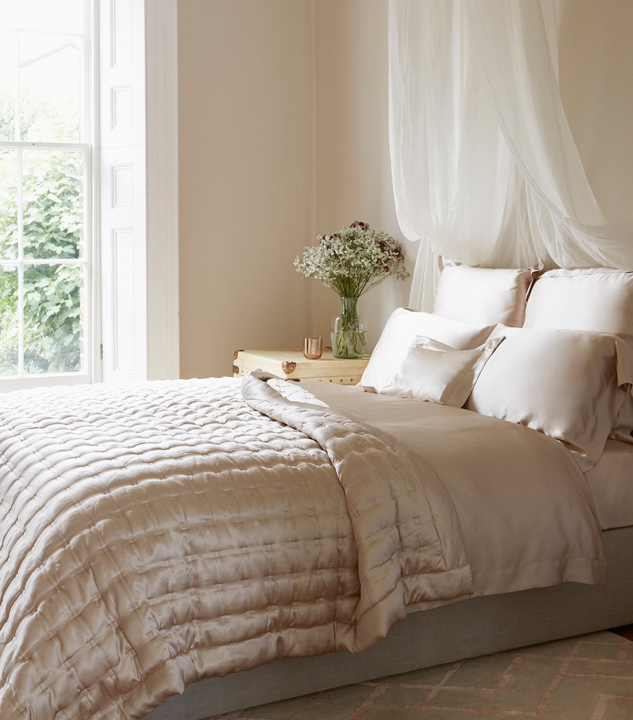 Silk Oxford Pillowcase (50cm x 75cm) BLUSH Image 3
