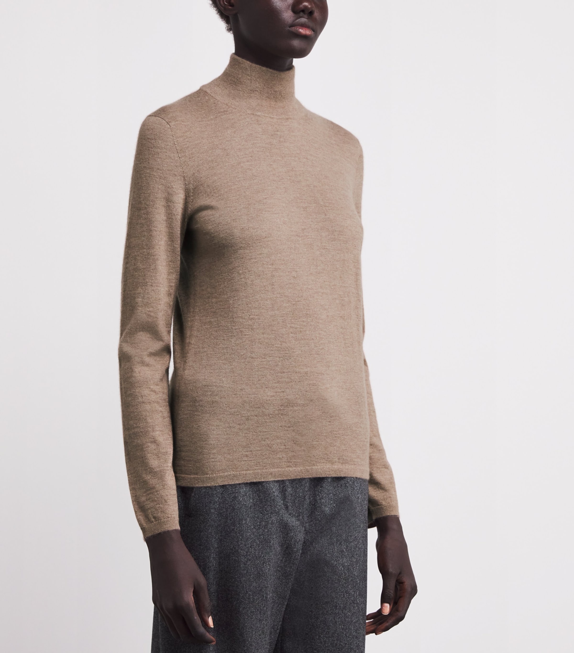 Cashmere Rollneck Sweater BEIGE Image 3
