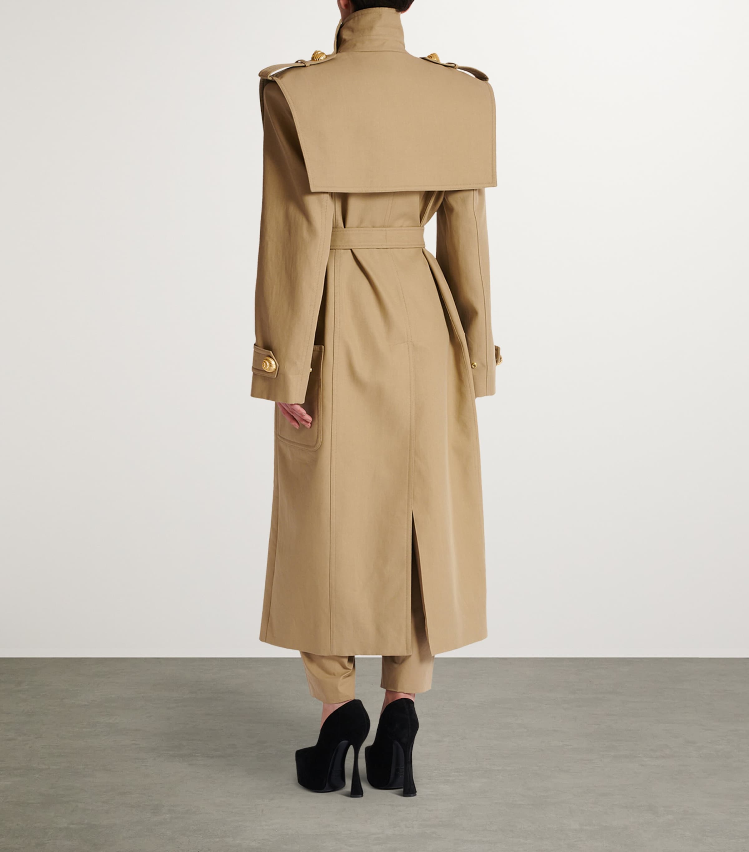 トレンチコート BALMAIN Trench 0400021329551_BEIGE?wid=600&
