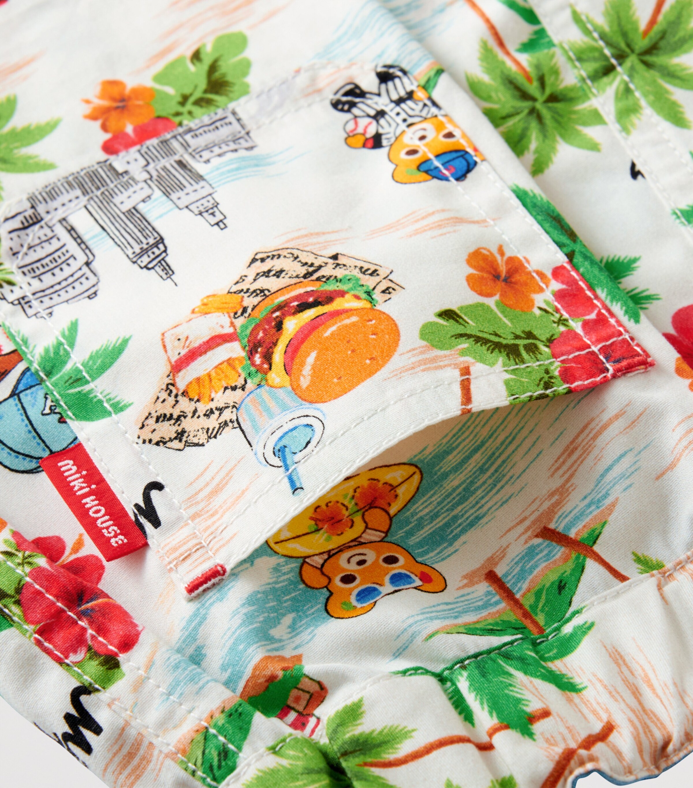 Miki House Cotton-Blend Tropical Pucchi Shorts (2-4 Years) Image 5