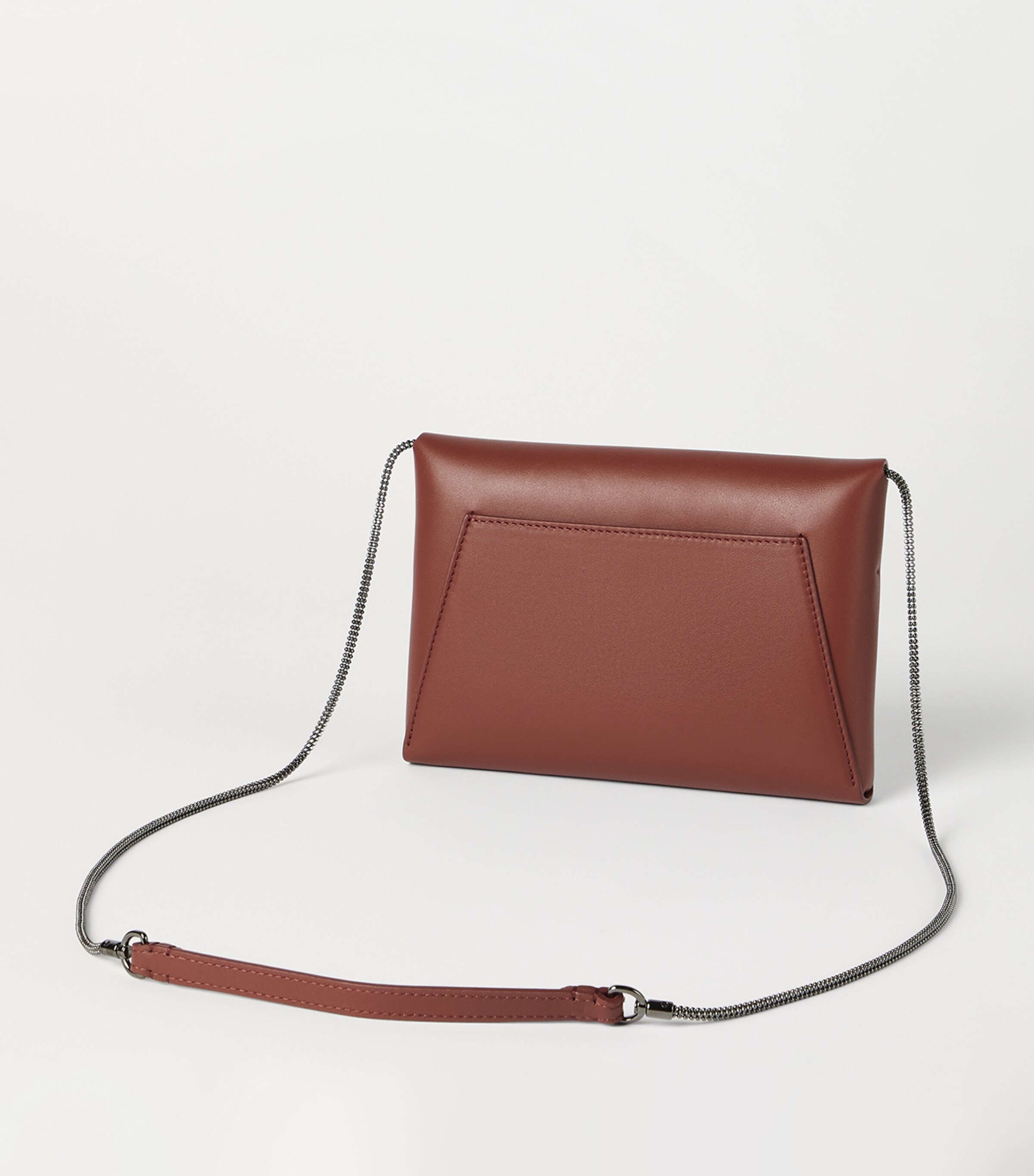 Brunello Cucinelli Leather BC Pochette Clutch Bag Image 4