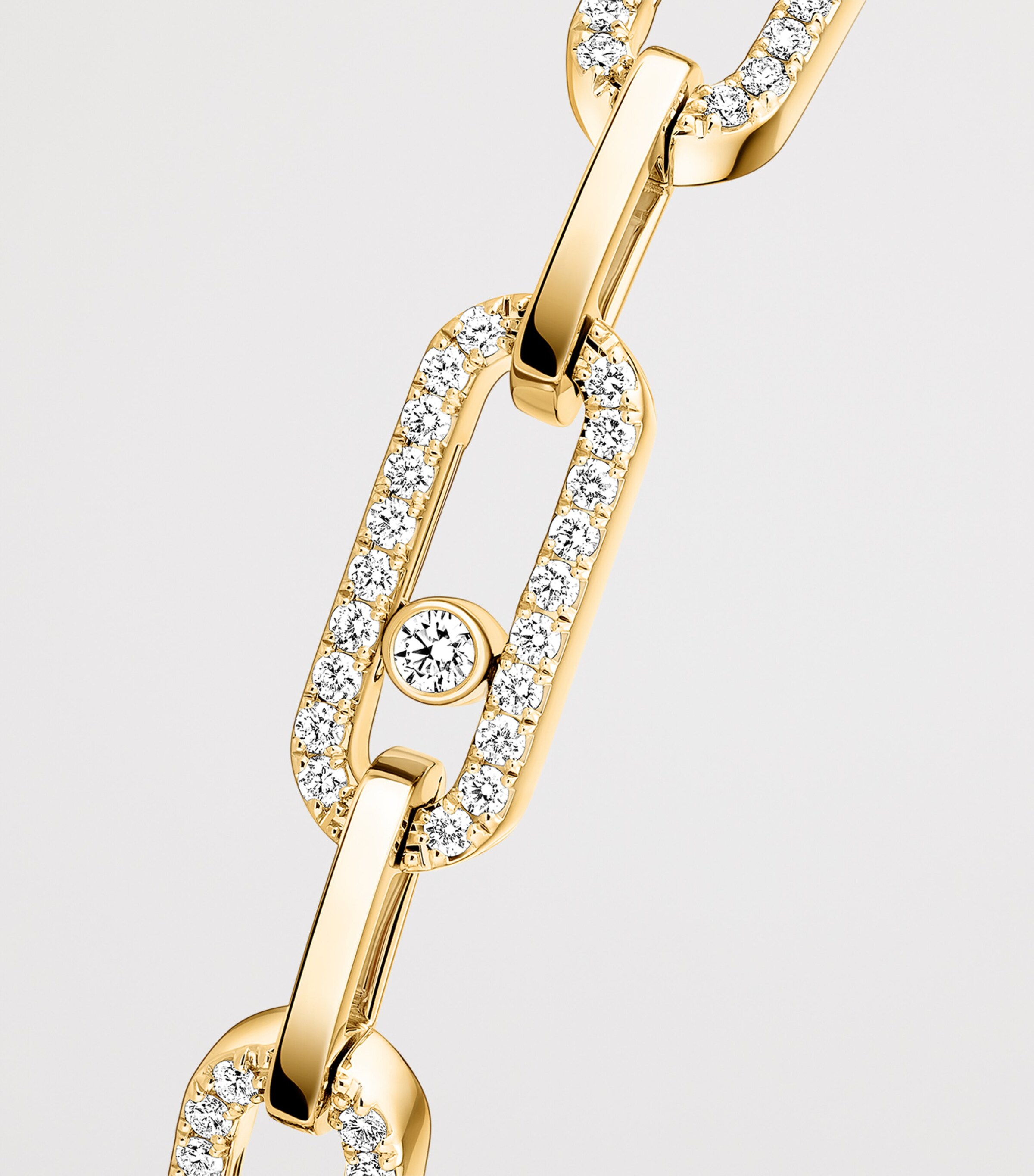 Messika Move Link Yellow Gold and Diamond Multi Bracelet (0.82ct) Yellow Gold Image 3