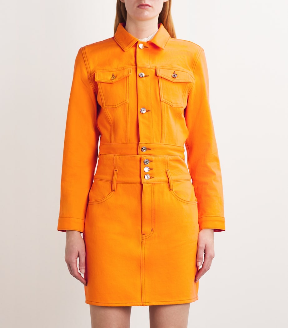 x Carolina Herrera Tailored Denim Jacket MARIGOLD Image 3