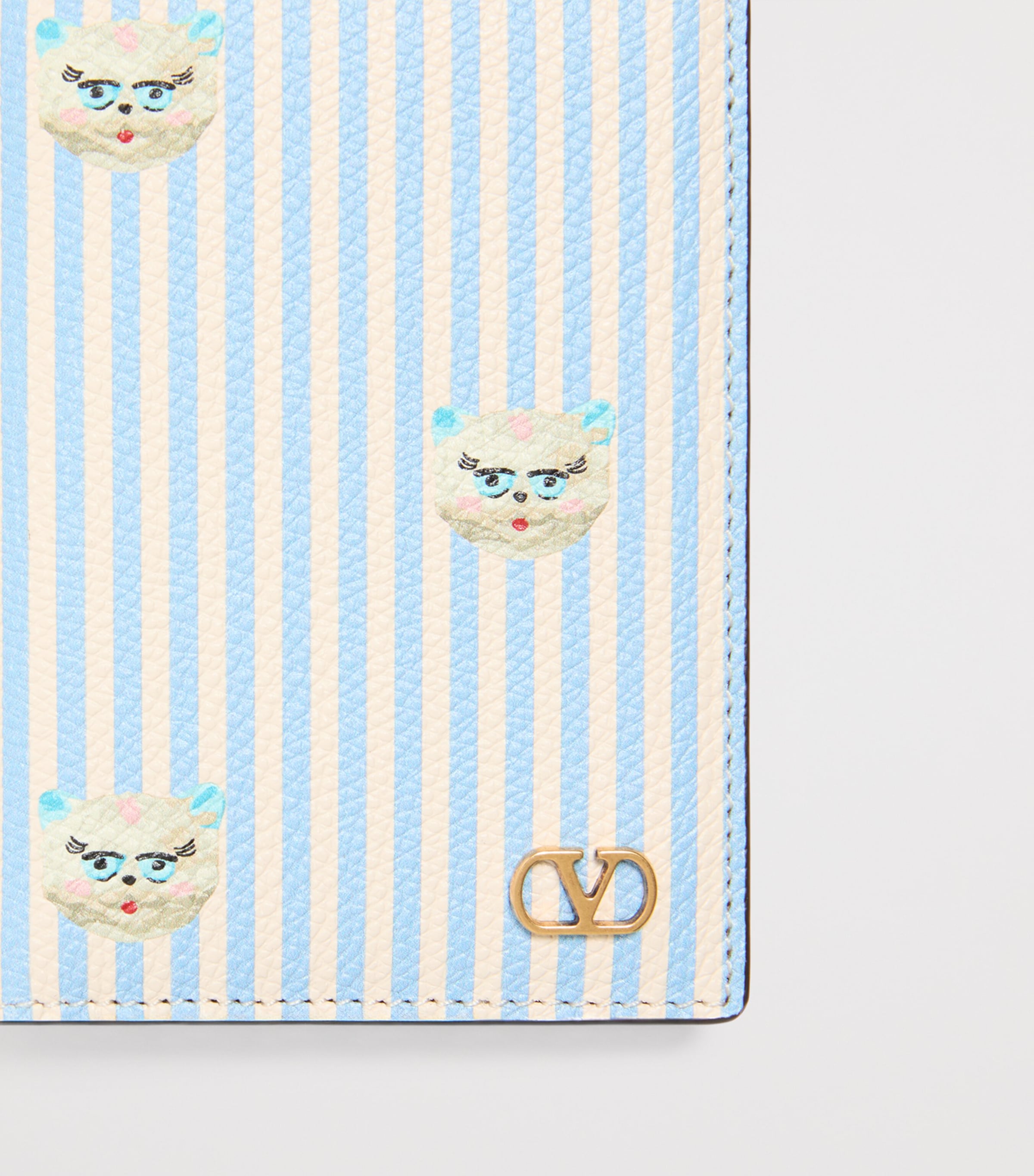 Calfskin Le Chat de la Maison Card Holder 9VM Image 5