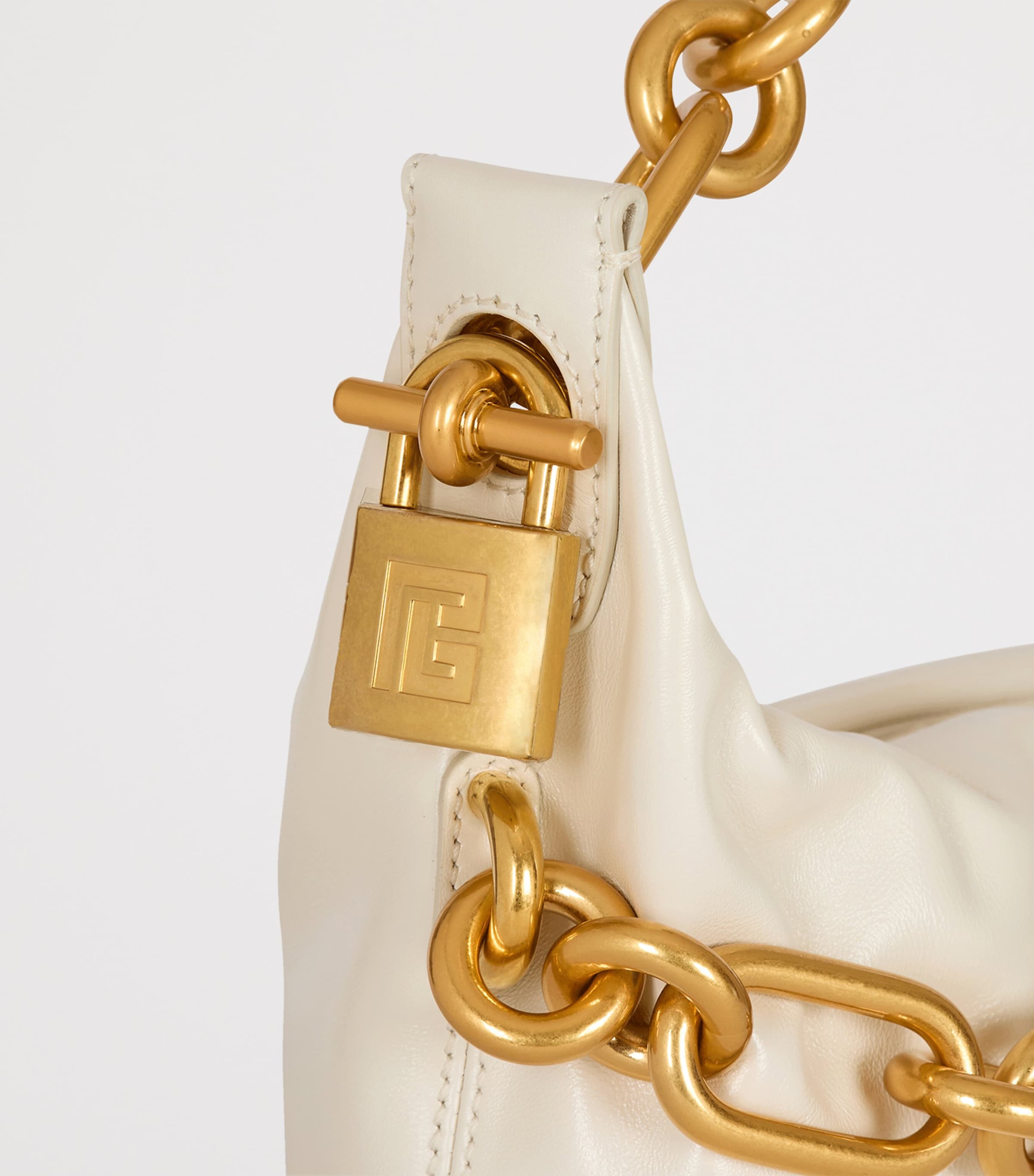 Medium Leather Sync Shoulder Bag 0DA CREME Image 6