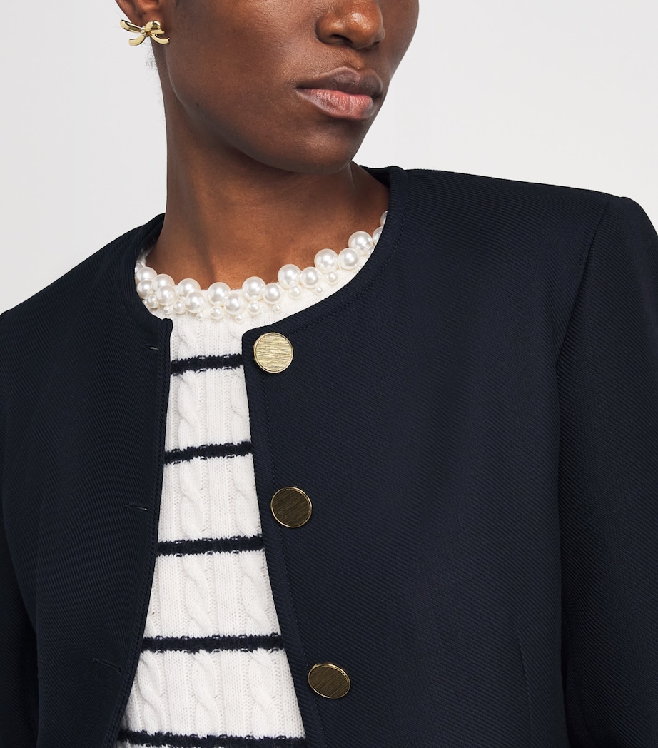 Twill Rounded Jacket NAVY BLUE Image 6