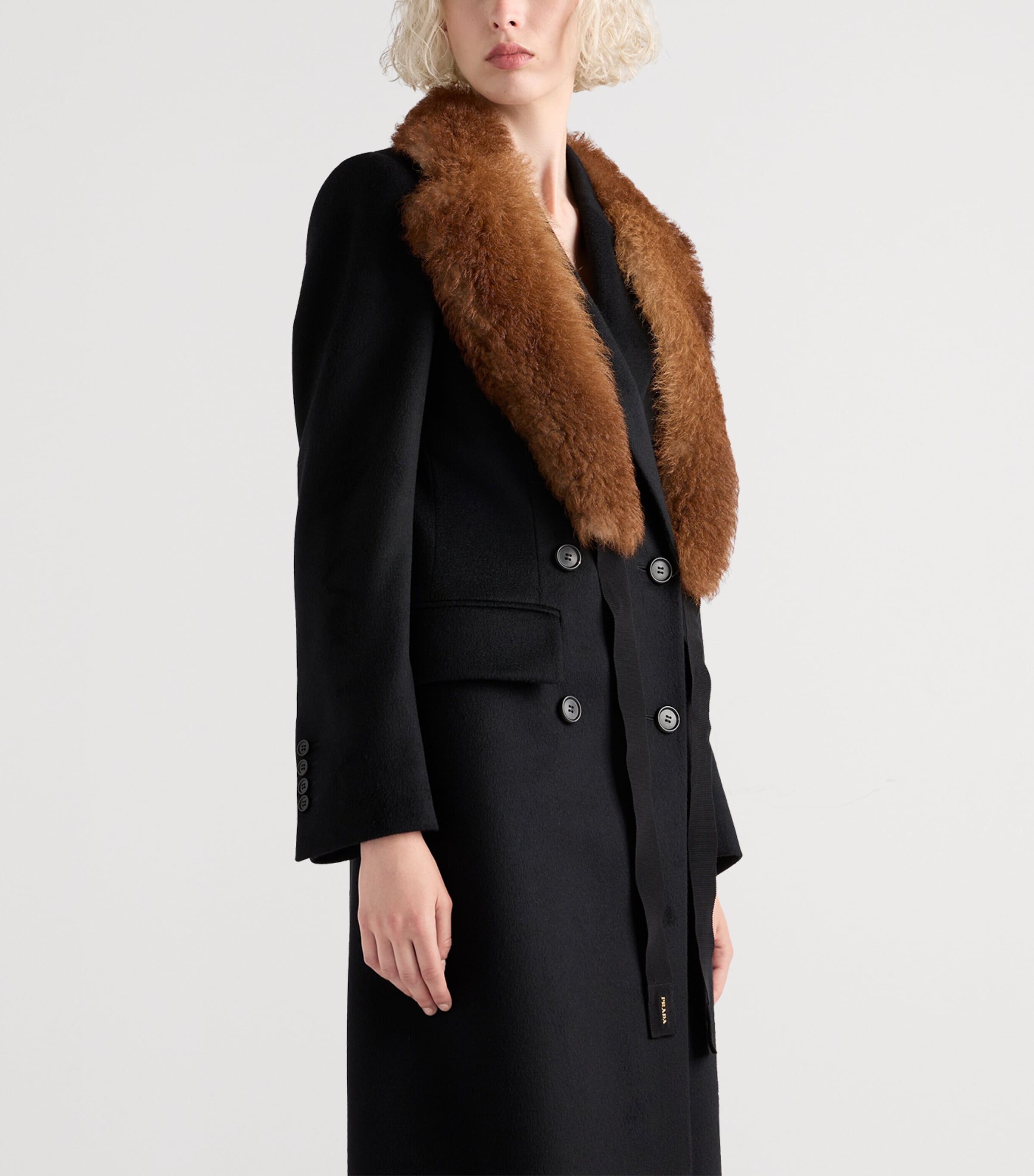 Cashmere Double-Breasted Coat F0002 Image 3