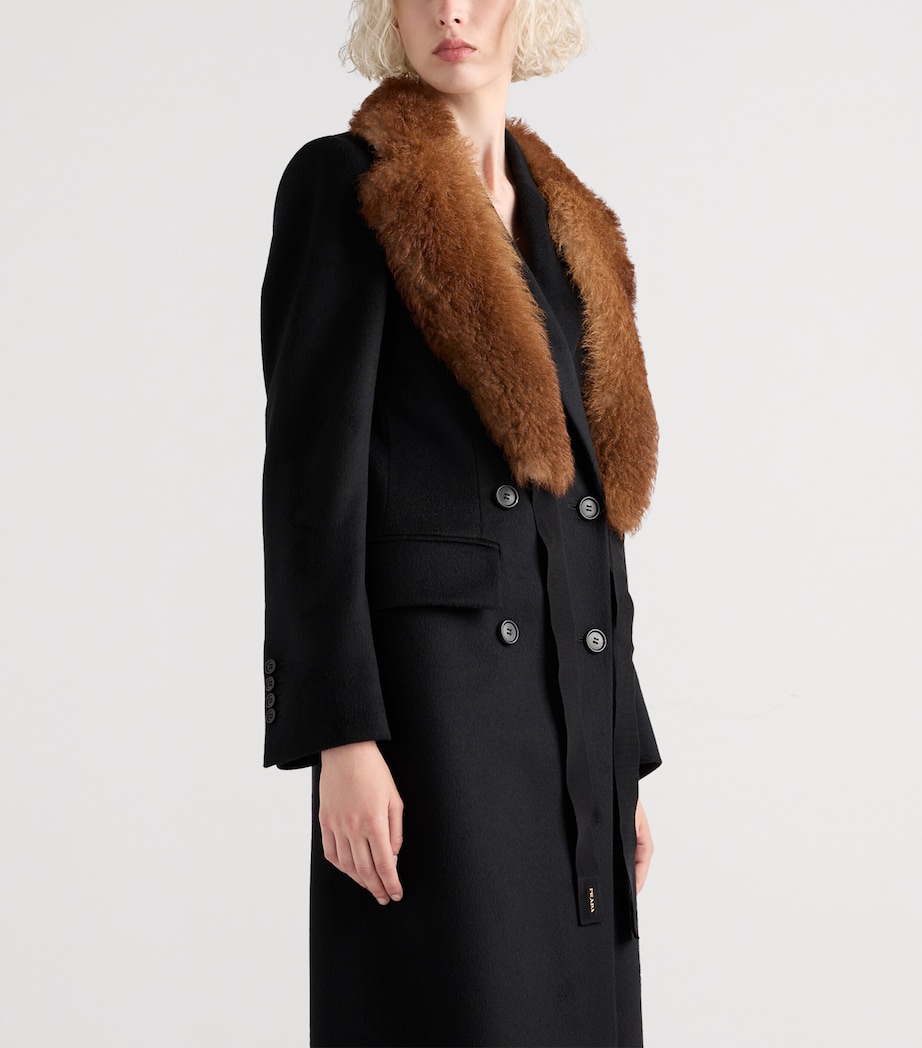 Cashmere Double-Breasted Coat F0002 Image 3