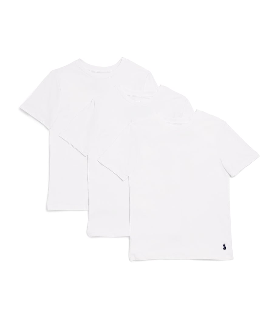 Ralph Lauren Kids Set of 3 Stretch-Cotton Pony Logo T-Shirt (6-12 Years) White Image 1